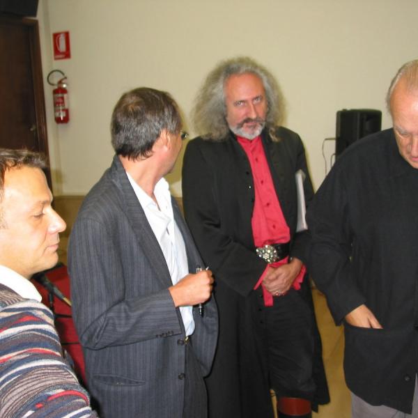 Da Sinistra Alessandro Golinelli, Antonio Zollino, Angelo Tonelli, Giuseppe Conte